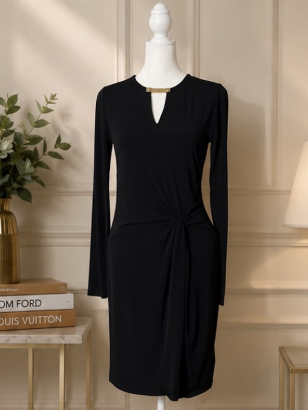 Michael Kors Black Knotted Dress